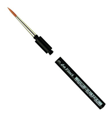 Кисть синтетика №3 круглая Da Vinci 1573 короткая ручка, съемная