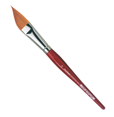 Кисть синтетика №30 скошенная Da Vinci "Cosmotop Spin" 5587 короткая ручка
