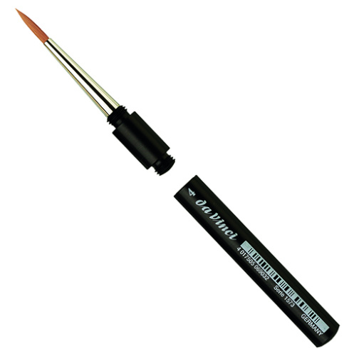 Кисть синтетика №4 круглая Da Vinci 1573 короткая ручка, съемная