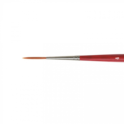 Кисть синтетика №4 круглая риггер Da Vinci Cosmotop 1280 короткая ручка