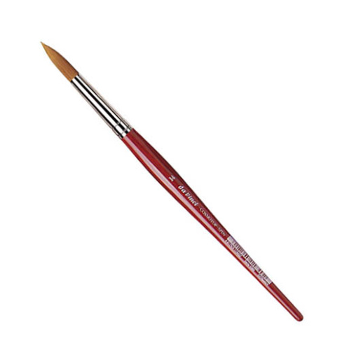 Кисть синтетика №14 круглая Da Vinci "Cosmotop Spin" 5580 короткая ручка