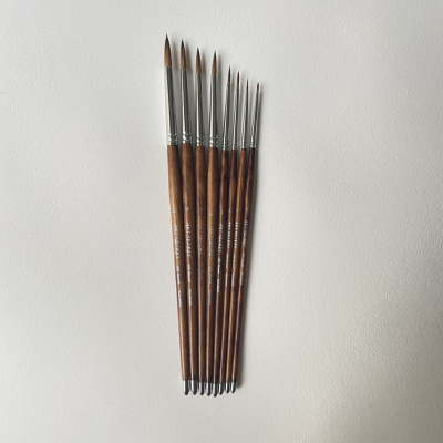 Кисть колонок 2/0 Art Secret, длинная ручка, 655R