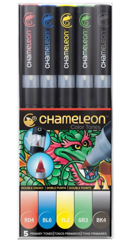 Набор маркеров Chameleon Primary Tones основные цвета 5 шт