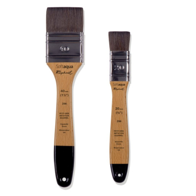 Кисть синтетика флейц Sennelier "Softaqua" короткая ручка