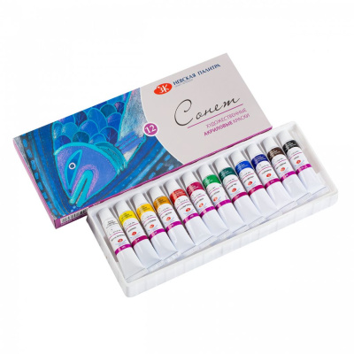 Набор акрила "Сонет" 12 цв*10 мл в тубах