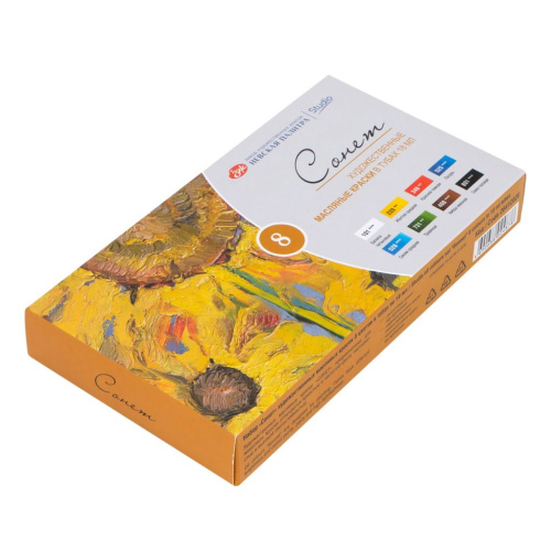 Набор масла "Сонет" 8 цв х18 мл, в картонной упаковке