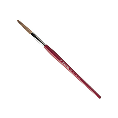 Кисть ушной волос плоская удлиненная Escoda "Filleting and Lettering 6318" короткая ручка