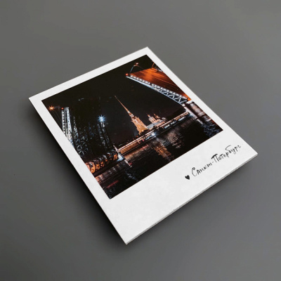 Магнит "Разводные мосты. Фото" 70х85 мм