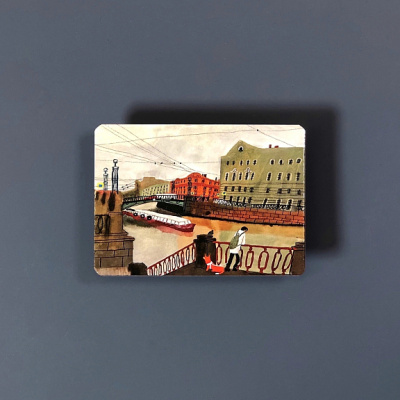 Магнит "Вознесенский мост" 50х70 мм