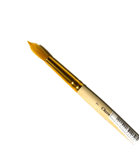 ?Кисть синтетика №7 круглая Черная речка "1310" короткая ручка