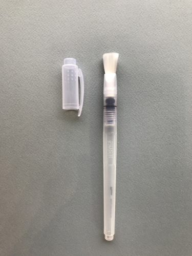 Кисть синтетика с резервуаром №12 плоская Pinax "Aquantech" большая