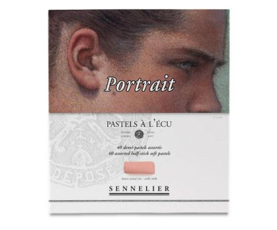 Набор сухой пастели Sennelier "A LECU" 40 цв 1/2 Портрет, в картонной коробке