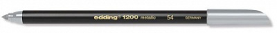 Фломастер Edding "1200" 0,5-1 мм с круглым наконечником, серебро