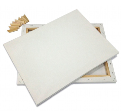 Холст на подрамнике грунтованный "Художник" мелкозернистый 40x60 см (хлопок 100%)