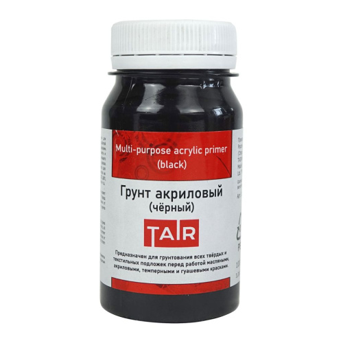 Грунт акриловый Таир 100 мл черный