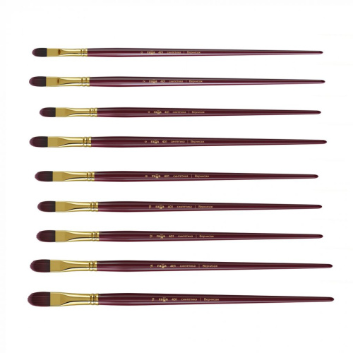 Кисть синтетика овальная Гамма "Вернисаж" длинная ручка