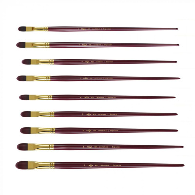 Кисть синтетика овальная Гамма "Вернисаж" длинная ручка