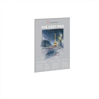 Альбом-склейка для набросков Hahnem?hle "The Grey Pad" A5 30 л 120 г, светло-серый