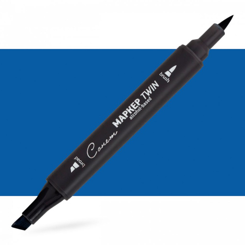 Маркер спиртовой Сонет "TWIN Brush" Кобальт синий