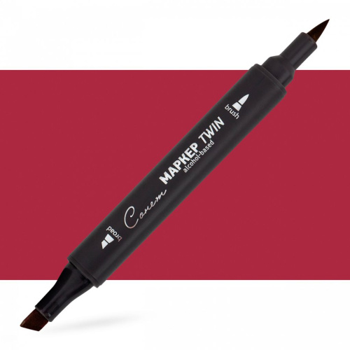 Маркер спиртовой Сонет "TWIN Brush" Красный старый