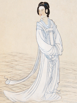 Открытка "Чжан Дацянь. Госпожа реки Сян"