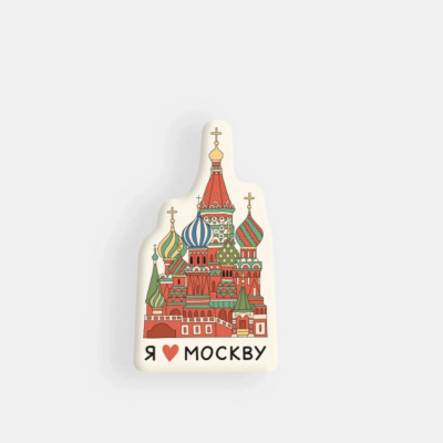 Стикер объемный "Москва. Храм Василия Блаженного"