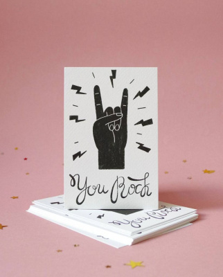 Открытка "You Rock"