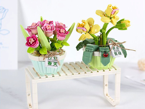 1673_MK Конструктор Цветы в горшках