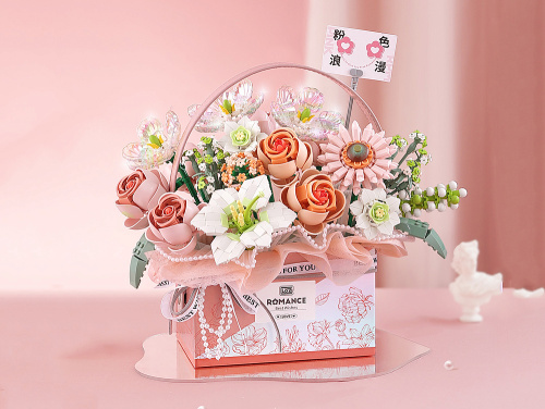 1951_MK Конструктор Букет в корзинке