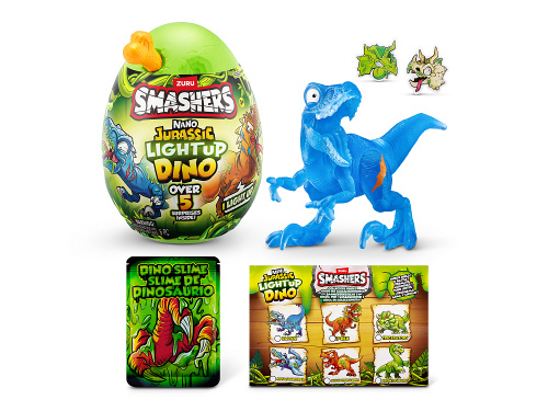 74132 Игрушка Zuru Smashers: Jurassic Light-Up Dino, в ассортименте