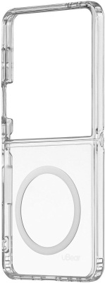 Чехол uBear Real Mag Case для Galaxy Z Flip7 MagSafe прозрачный