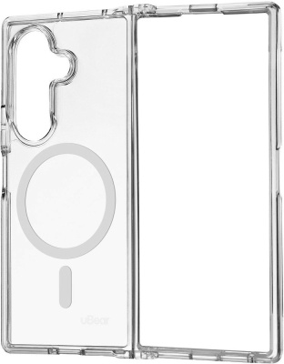 Чехол uBear Real Mag Case для Galaxy Z Fold7 MagSafe прозрачный