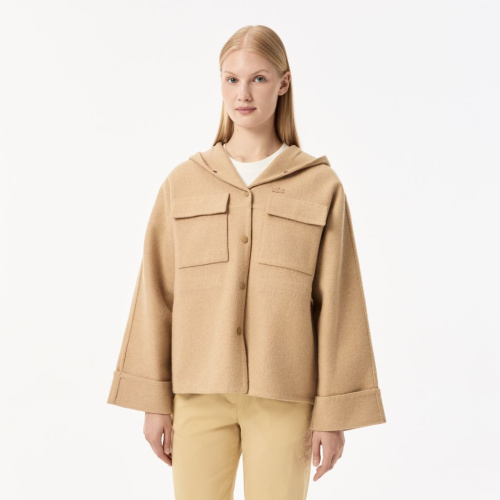 Женская куртка Lacoste из овечьей шерсти