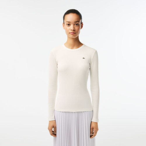 Женская футболка Lacoste Slim Fit с длинными рукавами