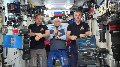 Экипаж Международной космической станции поздравил россиян с Днем космонавтики / ЯСИА   Город Москва