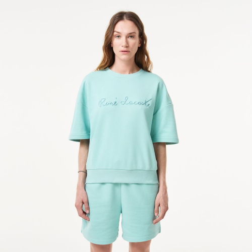 Женская толстовка Lacoste Loose Fit с коротким рукавом