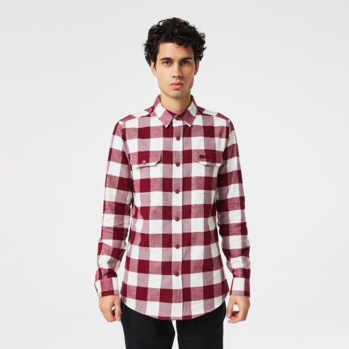 Мужская клетчатая рубашка Lacoste Slim Fit