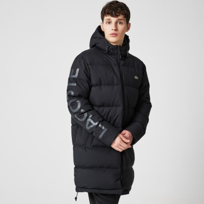 Мужская утеплённая куртка Lacoste Long Hooded Quilted Regular Fit