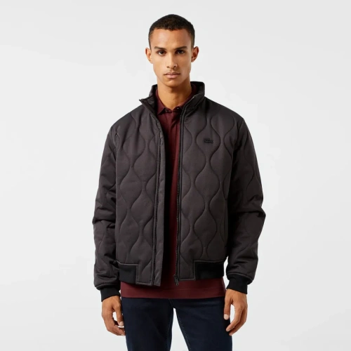 Мужская стёганая куртка Lacoste с высоким воротом