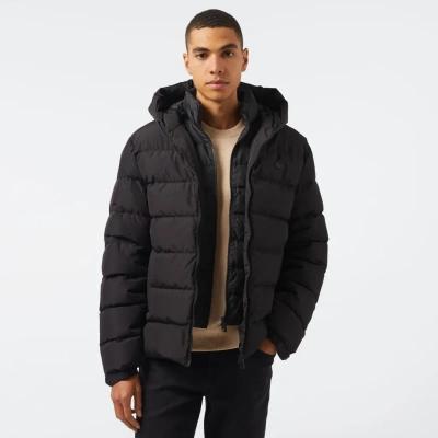 Мужской стёганый пуховик Lacoste с капюшоном