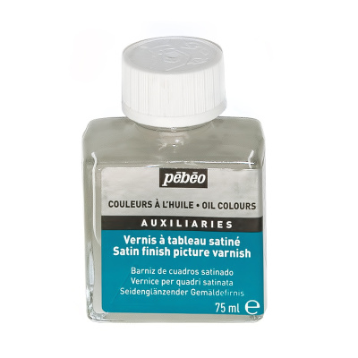 Лак покрывной на основе растворителя Pebeo "Satin" 75 мл