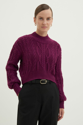 Джемпер свободного силуэта с шерстью