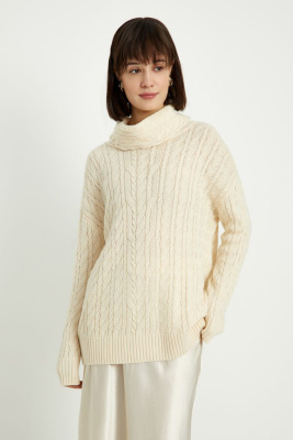 Джемпер свободного силуэта с шерстью