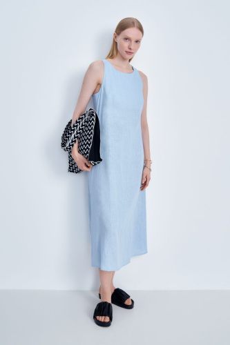 Платье макси прямого кроя