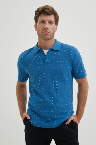 Однотонное поло из хлопка