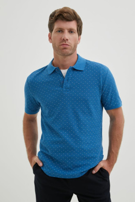 Однотонное поло из хлопка