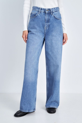 Джинсы wide leg fit женские