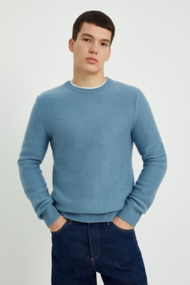 Джемпер прямого силуэта с шерстью