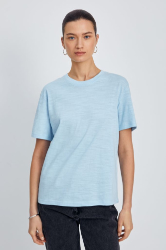 Футболка из хлопка свободного силуэта