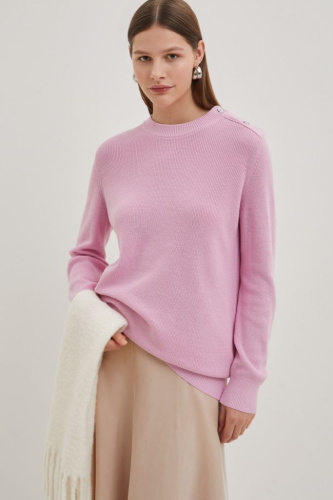 Джемпер из хлопка свободного силуэта